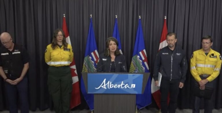 Emotional Update Provided By Alberta’s Premier Regarding Ongoing Jasper Wildfire Situation
