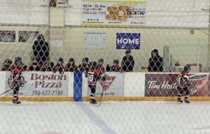 Wranglers celebrate a goal.